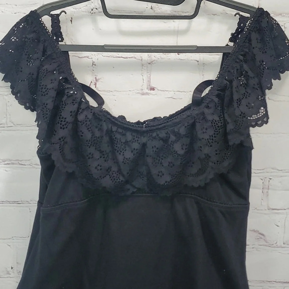 Torrid Curve Black Lace Hook & Eye Bodysuit Size 1 - Picture 7 of 13